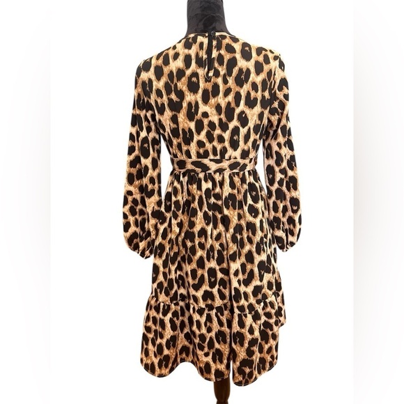 2/$30 Shein Leopard Print Dress Youth Girls size 11/12Y - Picture 3 of 7
